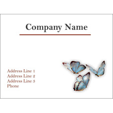 Butterfly Shipping Label